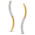 18kt Yellow Gold Diamond Stud Earrings 