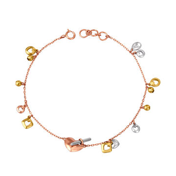 V-Day Collection From 18KT Yellow Gold Bracelet
