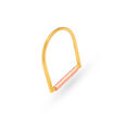 Mia by Tanishq 18KT Yellow Gold Finger Ring with U Design 