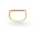 Mia by Tanishq 18KT Yellow Gold Finger Ring with U Design 2
