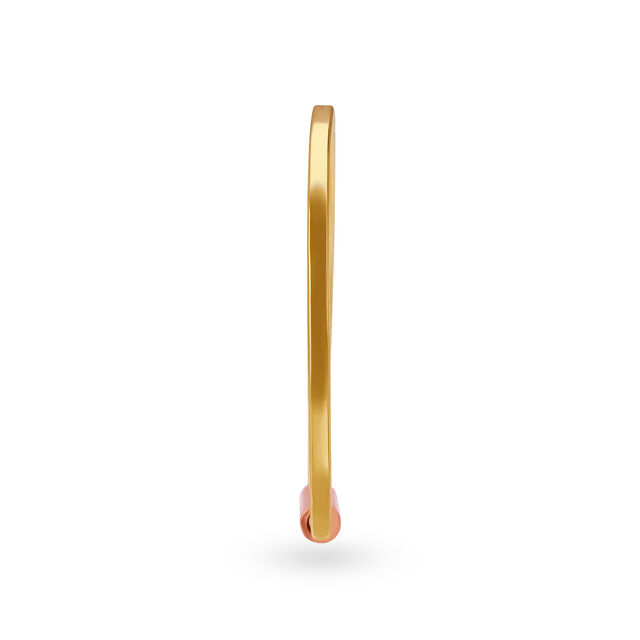 Mia by Tanishq 18KT Yellow Gold Finger Ring with U Design 3