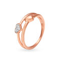 18KT Rose Gold Diamond Finger Ring,,hi-res 