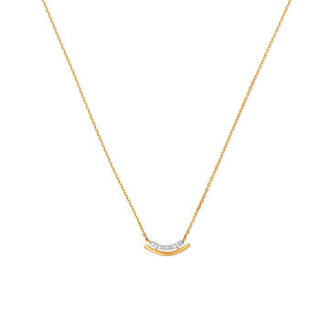 14KT Yellow Gold Necklace with Diamonds