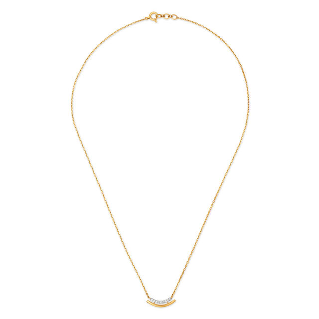 18KT Yellow Gold Necklace with Diamonds,,hi-res 2
