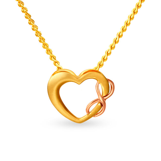 V-Day Collection From 18KT Yellow and Rose Gold Pendant,,hi-res 