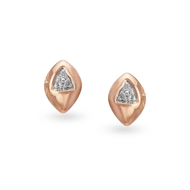 Mia by Tanishq 18KT Yellow Gold Diamond Stud Earrings