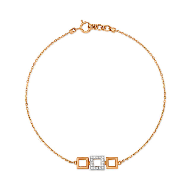 18KT Rose Gold Bracelet,,hi-res 