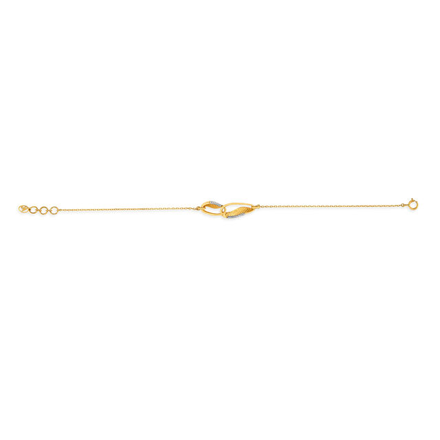 18KT Rose Gold Diamond Bracelet,,hi-res 2