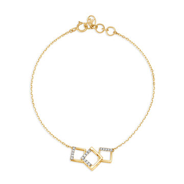 18KT Yellow Gold Diamond Bracelet