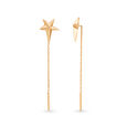 Mia Glam by Tanishq 18KT Rose Gold Drop Earrings with Star Design,,hi-res 2