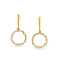 18KT Yellow Gold Diamond Drop Earrings 