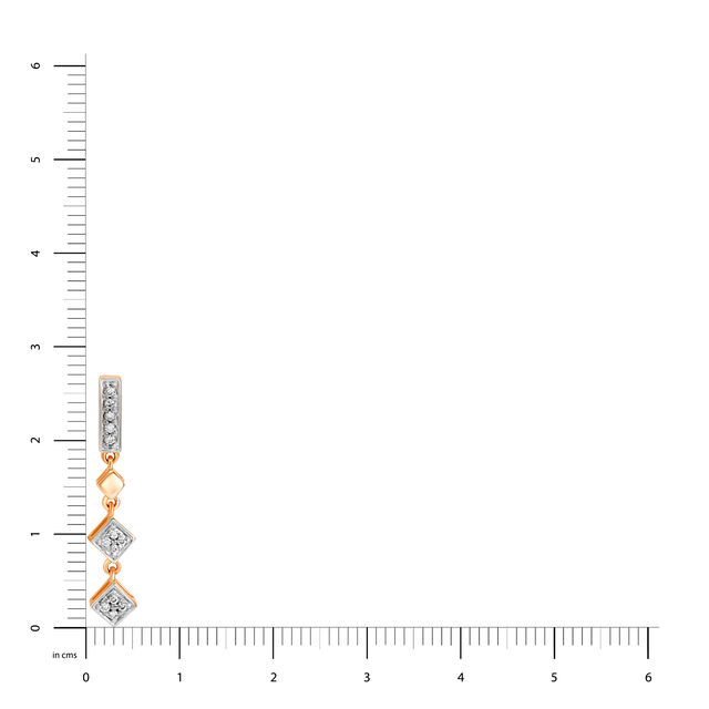 Buy Mia by Tanishq 18KT Rose Gold Diamond Drop Earrings at Best Price ...