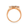 Glam 18KT Rose Gold Finger Ring With Star Design,,hi-res 2