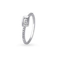 Mia by Tanishq 18KT White Gold Diamond Finger Ring 