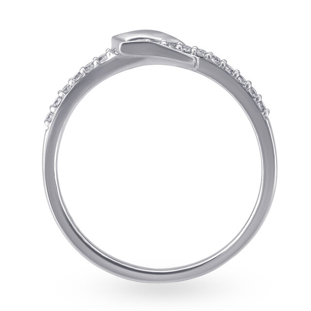 Mia by Tanishq 18KT White Gold Diamond Finger Ring 4