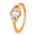 Mia by Tanishq 18KT Rose Gold Diamond Finger Ring 2