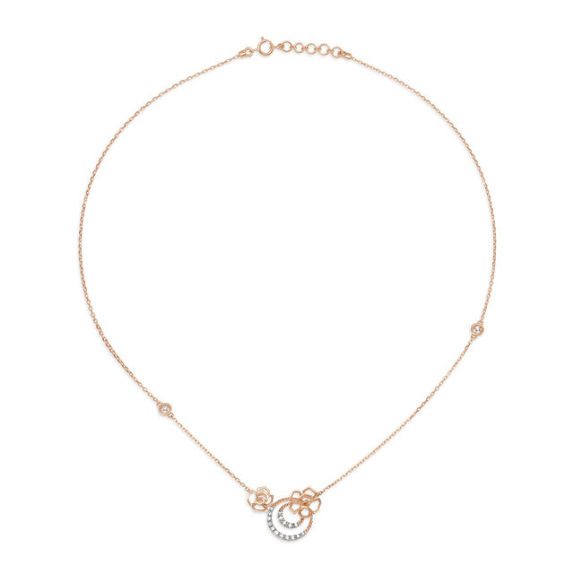 18KT Rose Gold Diamond Neckwear,,hi-res 