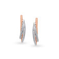 Mia by Tanishq 18KT White and Rose Gold Diamond Stud Earrings,,hi-res 