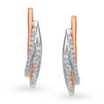 Mia by Tanishq 18KT White and Rose Gold Diamond Stud Earrings,,hi-res 2