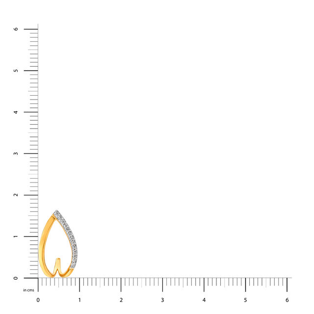Mia by Tanishq 18KT Yellow Gold Diamond Hoop Earrings,,hi-res 4