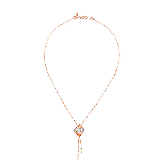 Mia by Tanishq 18KT Rose Gold Diamond Neckwear,,hi-res 