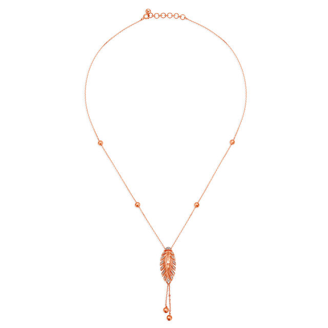 Mia by Tanishq 18KT Rose Gold Diamond Neckwear,,hi-res 