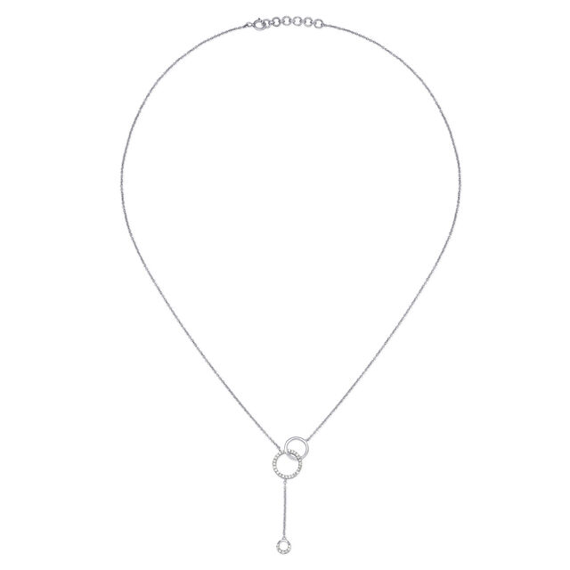 Mia by Tanishq 18KT White Gold Diamond Neckwear,,hi-res 
