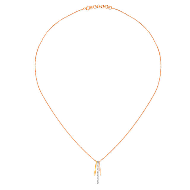 Mia by Tanishq 18KT Yellow Gold Diamond Neckwear,,hi-res 
