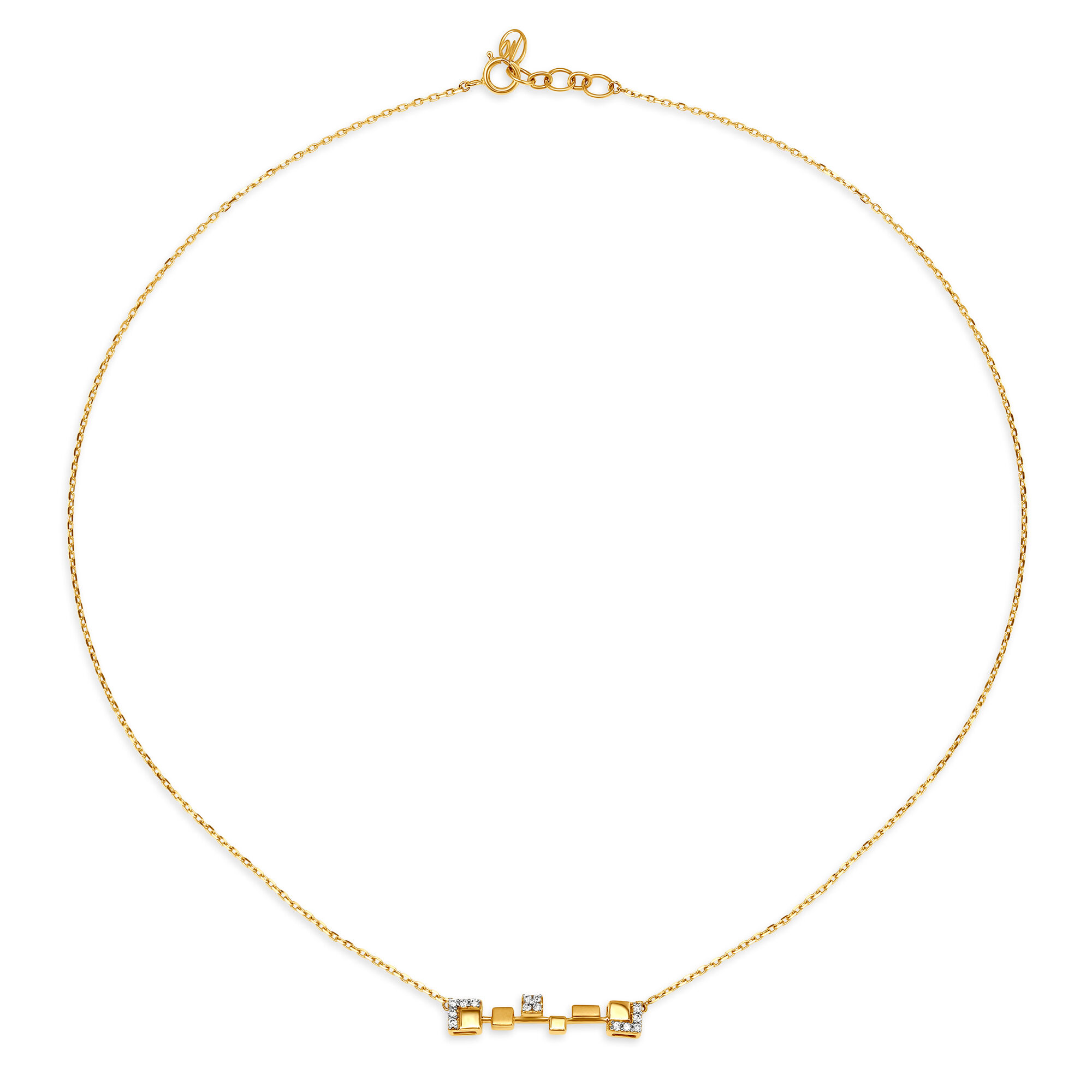 Buy Mia by Tanishq 18KT Yellow Gold Diamond Neckwear at Best Price Tanishq UAE