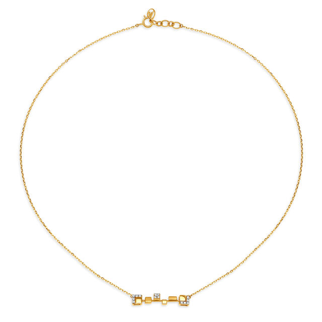 Mia by Tanishq 18KT Yellow Gold Diamond Neckwear,,hi-res 
