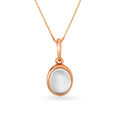Mia 18KT Rose Gold Topaz Aries Birthstone Pendant,,hi-res 7