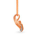 Mia by Tanishq 18KT Rose Gold Diamond Pendant,,hi-res 3