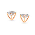 Mia by Tanishq 18KT Yellow and Rose Gold Diamond Stud Earrings,,hi-res 