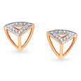 Mia by Tanishq 18KT Yellow and Rose Gold Diamond Stud Earrings,,hi-res 2