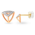 Mia by Tanishq 18KT Yellow and Rose Gold Diamond Stud Earrings,,hi-res 3