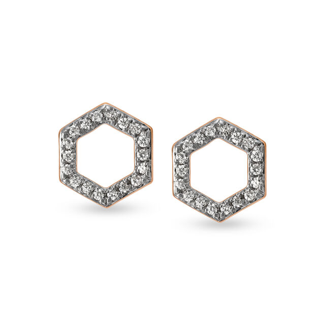 Mia by Tanishq Diamond Studs in 18K Yellow Gold for Women 