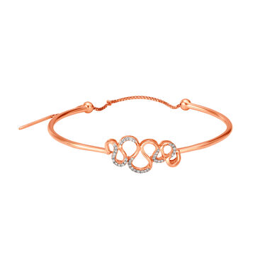 Mia by Tanishq 18KT Rose Gold Diamond Bangle