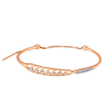 Mia by Tanishq 18KT Rose Gold Diamond Bangle