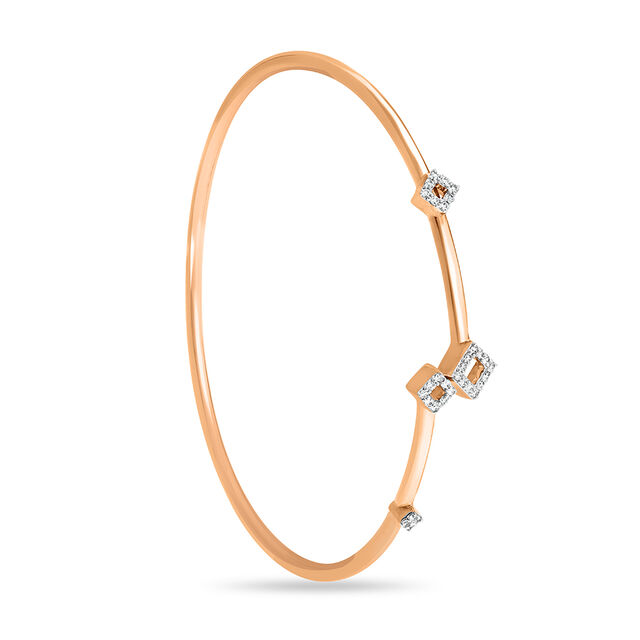 18KT Yellow Gold Diamond Bangle