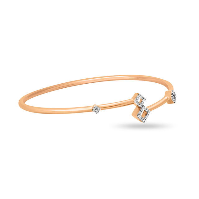18KT Yellow Gold Diamond Bangle