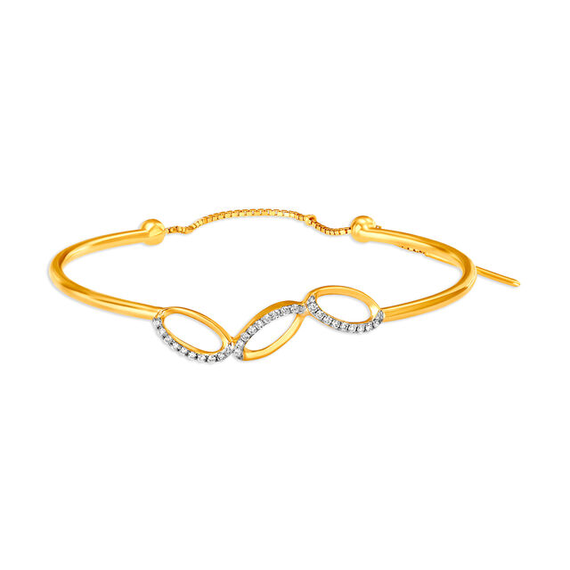18KT Yellow Gold Bangle,,hi-res 