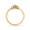 Mia by Tanishq 18KT Yellow Gold Diamond Finger Ring with Floral Design 3