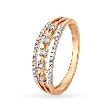 18KT Yellow Gold Diamond Finger Ring