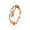 18KT Rose Gold Diamond Finger Ring,,hi-res 