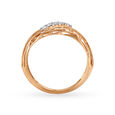18KT Rose Gold Diamond Finger Ring,,hi-res 3