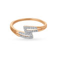 Mia by Tanishq 18KT Rose Gold Diamond Finger Ring,,hi-res 2