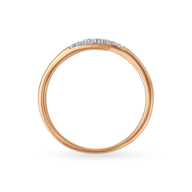 Mia by Tanishq 18KT Rose Gold Diamond Finger Ring,,hi-res 4