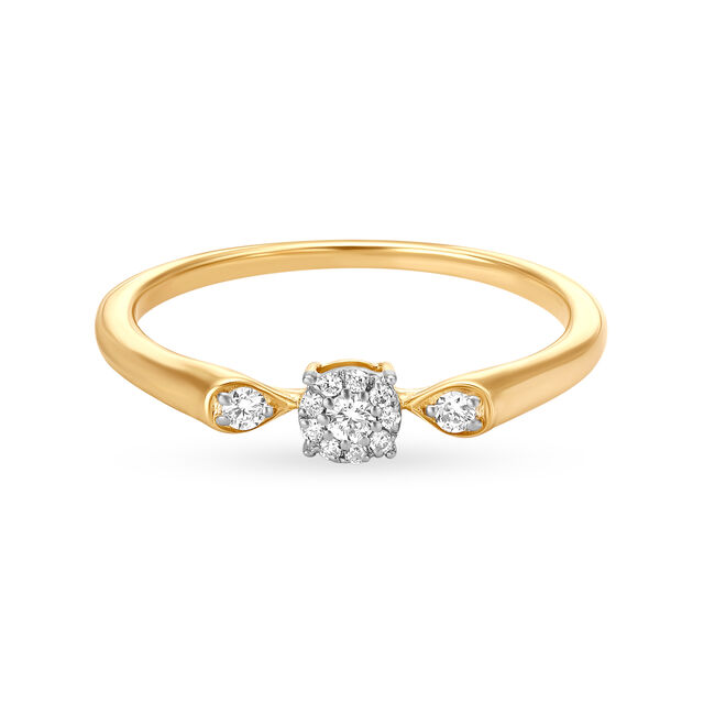 Mia by Tanishq 18KT Yellow Gold Diamond Finger Ring