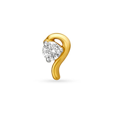 Mia by Tanishq 18KT Yellow Gold Diamond Nose Pin