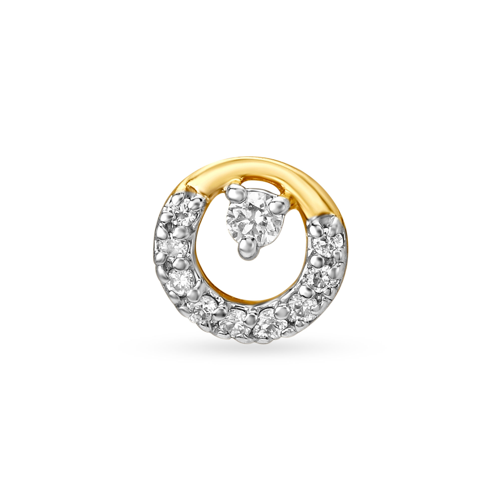 Buy Mia by Tanishq 18KT Yellow Gold Diamond Nose Pin at Best Price Tanishq US